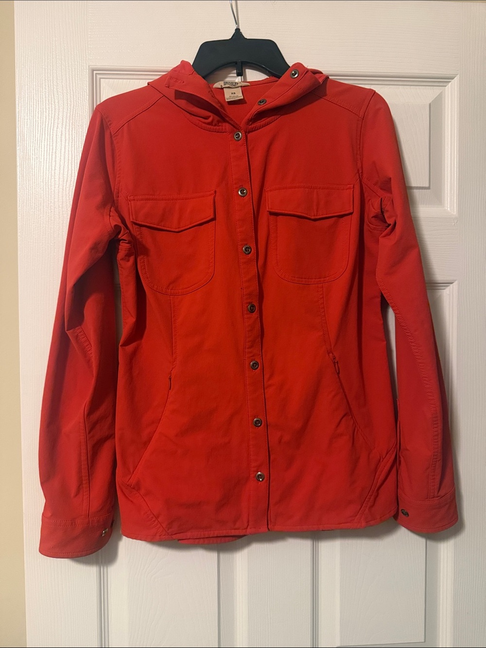 Duluth Trading Co Red Hooded Utility Jacket